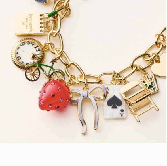 Kate Spade x Target Charm Necklace - NEW w/tags - Limited Edition - Picture 2 of 3